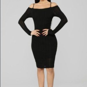 Fashionova ribbed bodycon dress